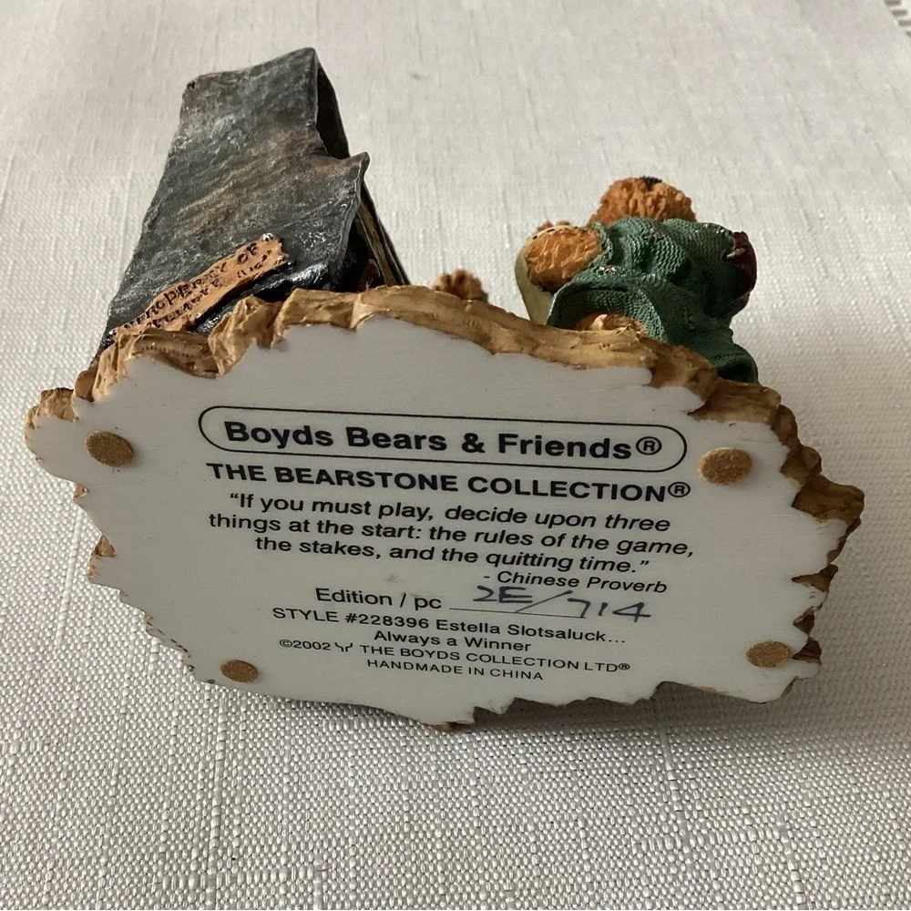 Boyd Bear Vintage Resin Slot Player